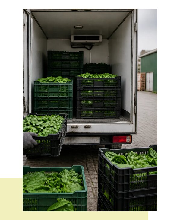 Перевозка шпината в Раменское с сохранением свежести продукции